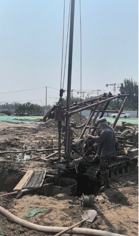 焦作解放区工地打井